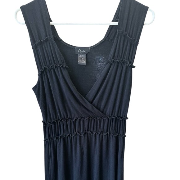 Chesley Women Black Dress Size Medium Sleeveless Pre-owned Good Condition - Picture 2 of 5